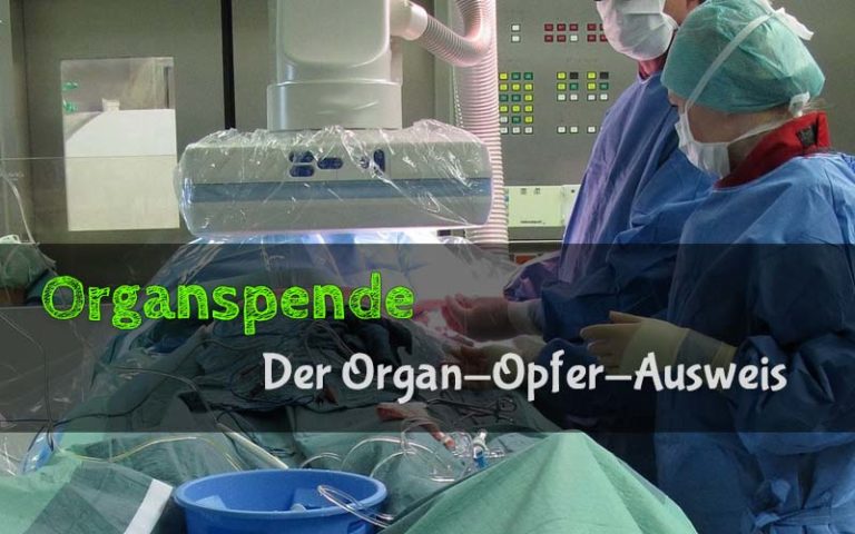 Organspende: Der Organ-Opfer-Ausweis