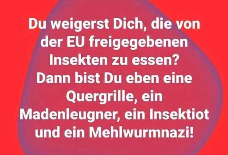 Insekten sollt ihr essen!